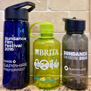 Sundance Film Festival Souvenir Water Bottles - 3 - 2014, 2016, & 2019 Collector